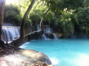 Surreal waterfalls