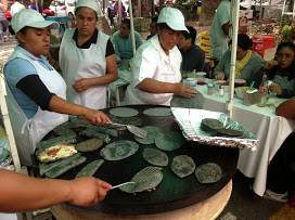 Handmade Tortillas at Nuevo Leon Condesa market